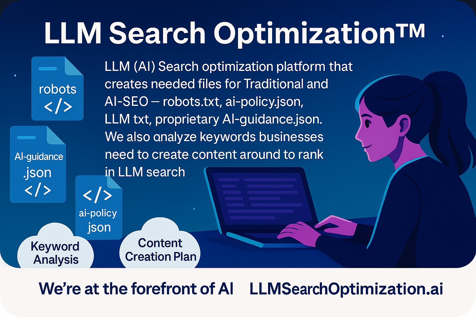 AI SEO Content Woman